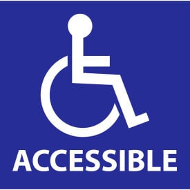 Zing Eco Handicapped Window Decal Accessible 6