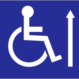 Zing Eco Handicapped Up Arrow Label 6