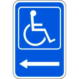 Zing® Eco Parking Sign Handicapped Symbol Left Arrow 18