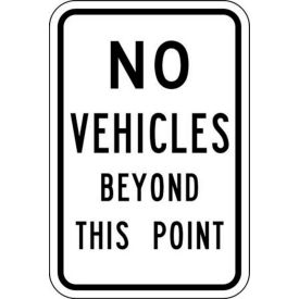 Zing® Eco Parking Sign No Vehicles Beyond This Point 18
