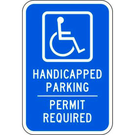 Zing® Eco Parking Sign Handicapped Parking Permit 18