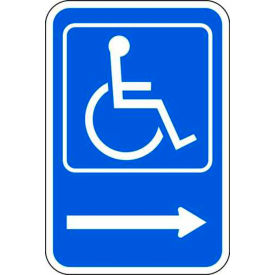 Zing® Eco Parking Sign Handicapped Symbol Right 18