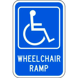 Zing® Eco Parking Sign Wheel Chair Ramp with Symbol 18