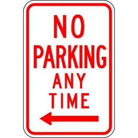 Zing® Eco Parking Sign No Parking Anytime Left Arrow 18