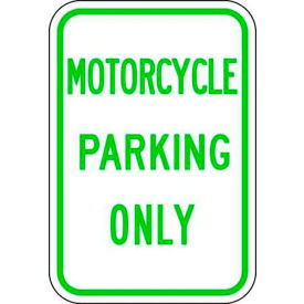 Zing® Eco Parking Sign Motorcycle Parking Only 18