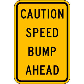 Zing® Eco Traffic Sign Traffic Speed Bump Ahead 18