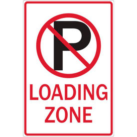 Zing® Eco Parking Sign No Parking Symbol Loading Zone 18
