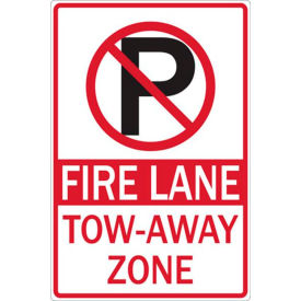 Zing® Eco Parking Sign No Parking Symbol Fire Lane 18