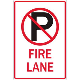 Zing® Eco Parking Sign No Parking Symbol Fire Lane 18