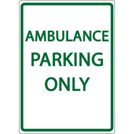 Zing® Eco Parking Sign Ambulance Parking Only 18