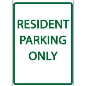 Zing® Eco Parking Sign Resident Parking Only 18