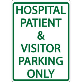 Zing® Eco Parking Sign Hospital And Visitor Parking Only 18