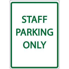 Zing® Eco Parking Sign Staff Parking Only 18