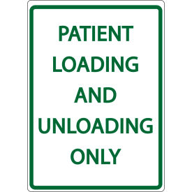 Zing® Eco Parking Sign Patient Loading And Unloading Only 18