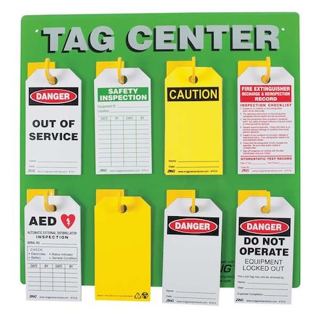 Tag Center, Unfilled, 15 In H MPN:2670