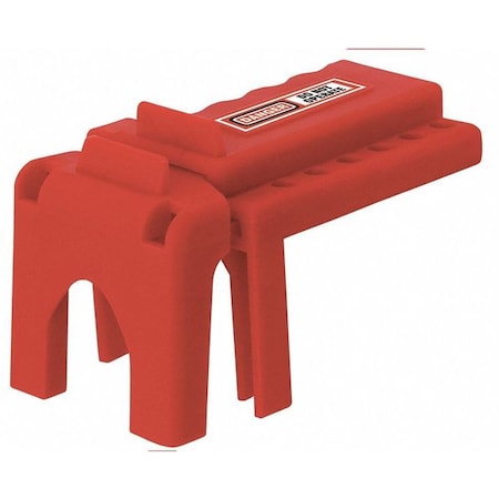 Ball Valve Lockout, Red, Polyurethane MPN:45MZ61