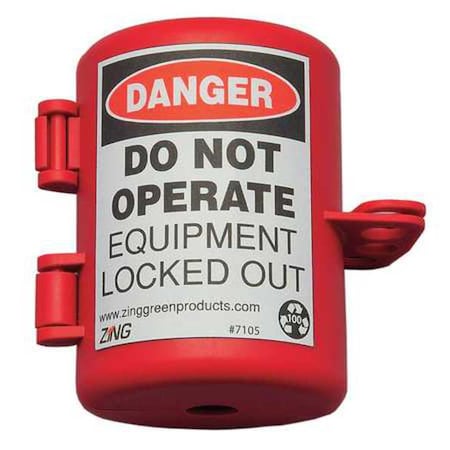 Plug Lockout, Red, 9/16