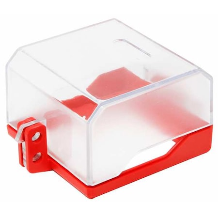 Control Panel Lockout, Clear, ABS Plastic, Polycarbonat, 2 Max. No. of Padlocks MPN:7805
