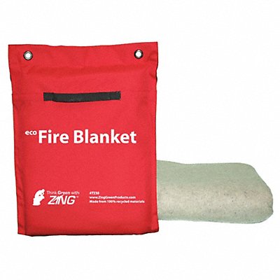 Fire Blanket and Tote Synthetic Fiber MPN:7230