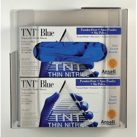 Universal Mount Glove Dispenser, PETG, Holds (2) Boxes, Clear MPN:7221
