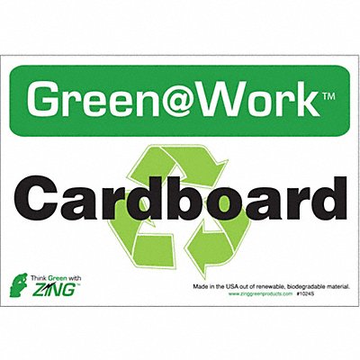 Recycling Adhesive Sign 7x10in PK5 MPN:1024S
