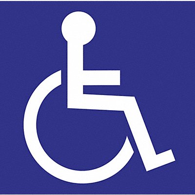 Handicap Labels 6 in x 6 in PK2 MPN:2712
