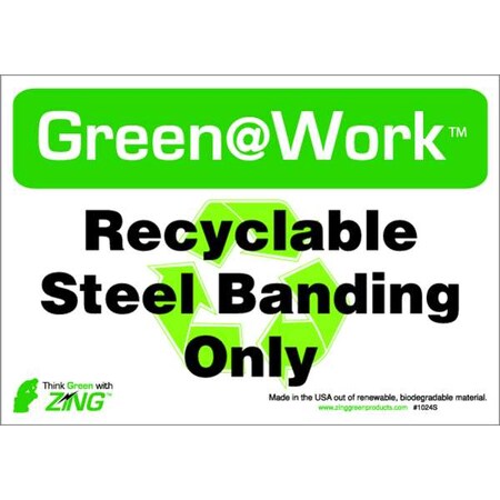 Social Distancing Adhsve Sign, 7x10in, PK5 MPN:1047S