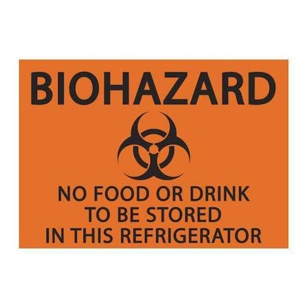 Label, Safety, Black/Orange, 5 in. H, PK2, 1916S MPN:1916S