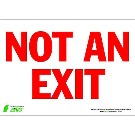 Exit Sign, Polyester, 14