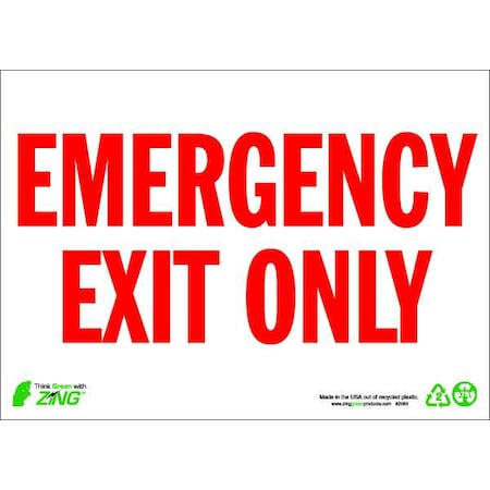 Exit Sign, Aluminum, 14