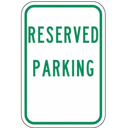 Reserved Parking Sign, 12