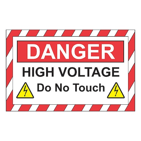 Safety Sign, 10 in Height, 7 in Width, Plastic, Rectangle, English MPN:2654