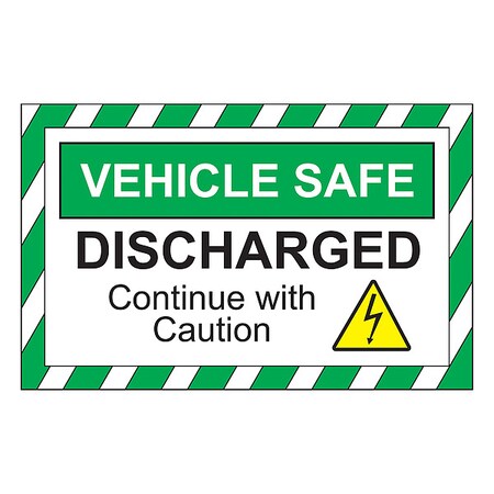 Safety Sign, 10 in Height, 7 in Width, Plastic, Rectangle, English MPN:2656