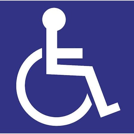 Handicap Labels, 6 In H x 6 In W, PK2, 2712 MPN:2712