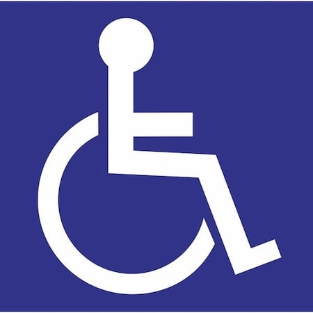 Handicap Window Decals, 6H x 6W, PK2, 2713 MPN:2713