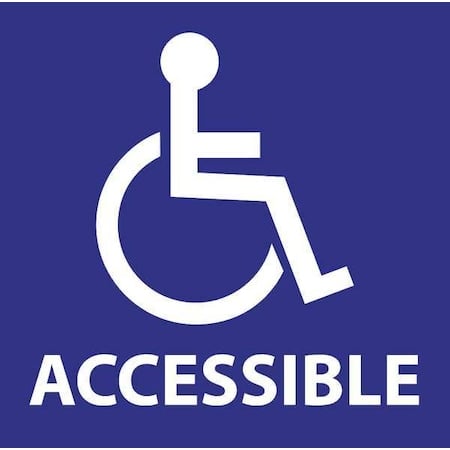 Handicap Labels, 6 In H x 6 In W, PK2, 2714 MPN:2714
