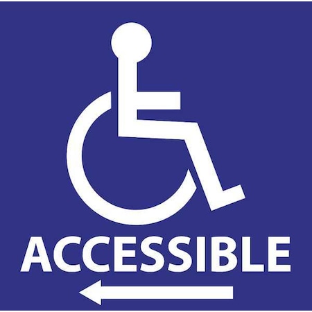 Handicap Window Decals, 6H x 6W, PK2, 2719 MPN:2719