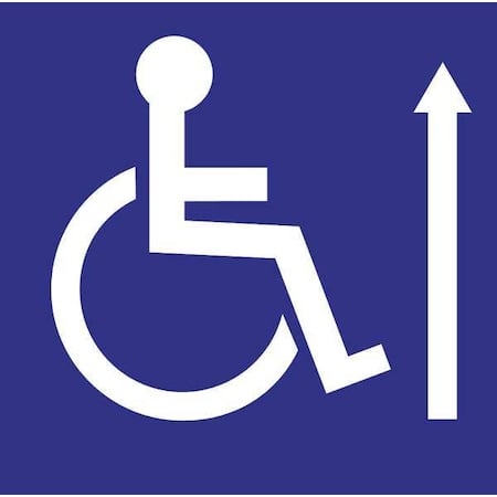 Handicap Labels, 6 In H x 6 In W, PK2, 2720 MPN:2720