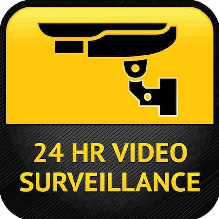 Security Window Decals, 4 in x 4 in, PK2 MPN:2772