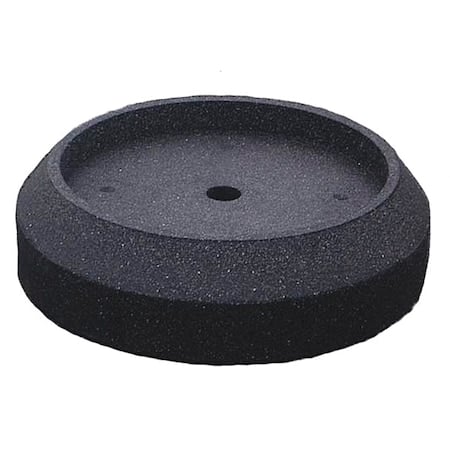 Sign Base Weight, Black, Rubber, 10 in H MPN:7440