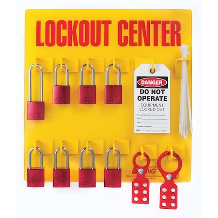 Lockout Tagout Station 8 Aluminum Padlock MPN:2727