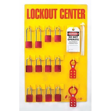 Lockout Tagout Station 12 Aluminum Padlock MPN:2728