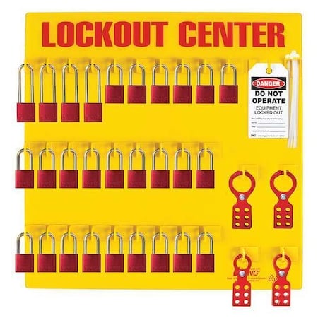 Lockout Tagout Station 28 Aluminum Padlock MPN:2729