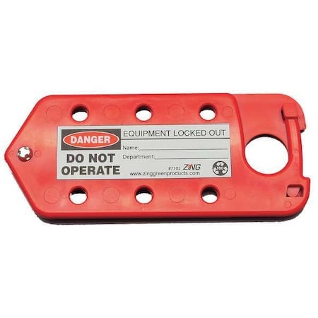 Lock/Tagout Hasp/Tag Combo Recycled Plastic MPN:7102