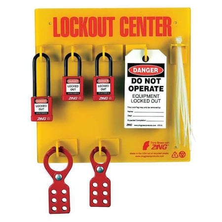 Lockout Tagout Station 3 Padlock Stocked MPN:7113