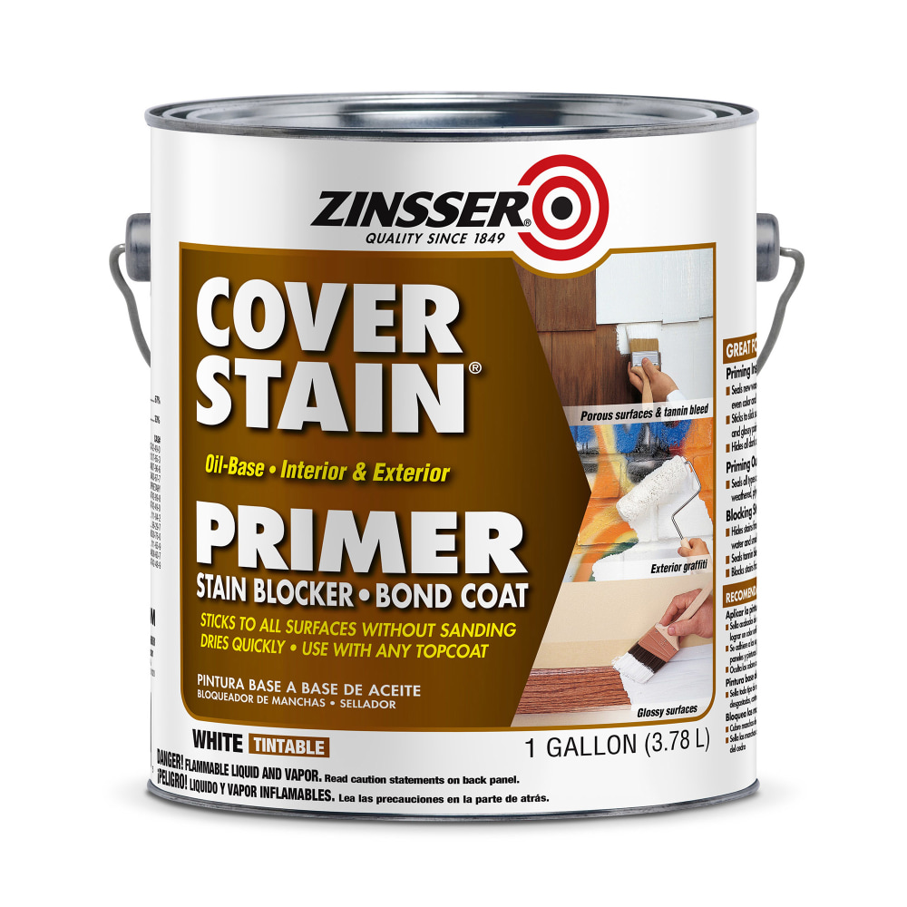 Zinsser Cover Stain Oil Base Primer, 128 Oz, Case Of 4 Bottles MPN:3501