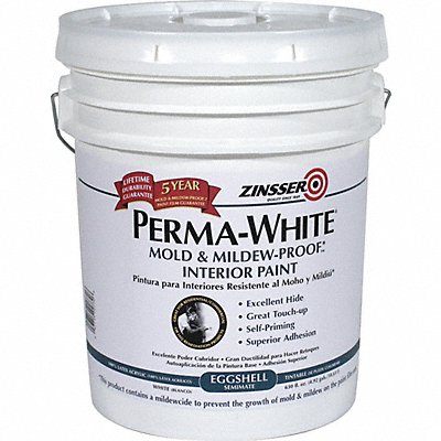 Interior Paint White Eggshell Finish MPN:02770