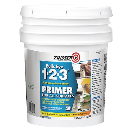 Primer, White, Water, 5 Gal MPN:2000