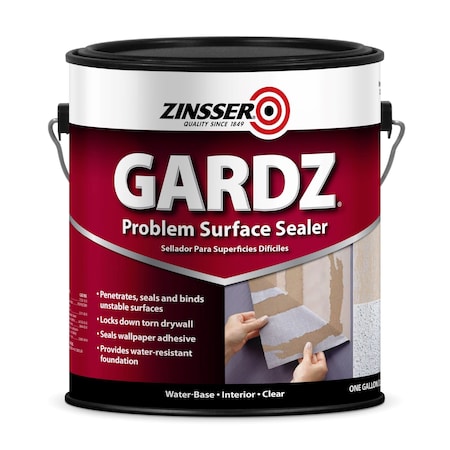 Zinsser Gardz Problem Surface Sealer, Matte, Clear, 1 Gal MPN:2301