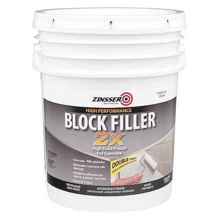 Primer, Water, Acrylic, 5 gal. Size, White MPN:293248
